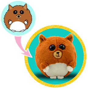 round stuffed animal 